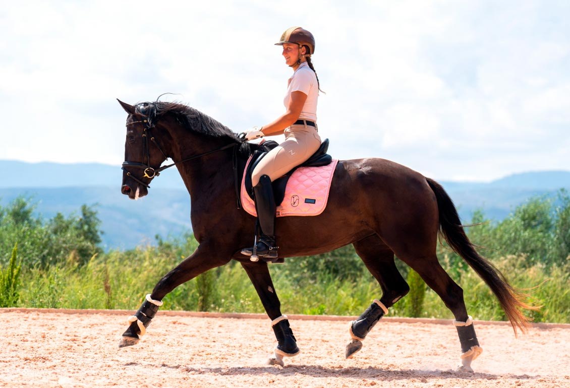 Riding lessons by Lucía Galbis dressage rider in Denmark